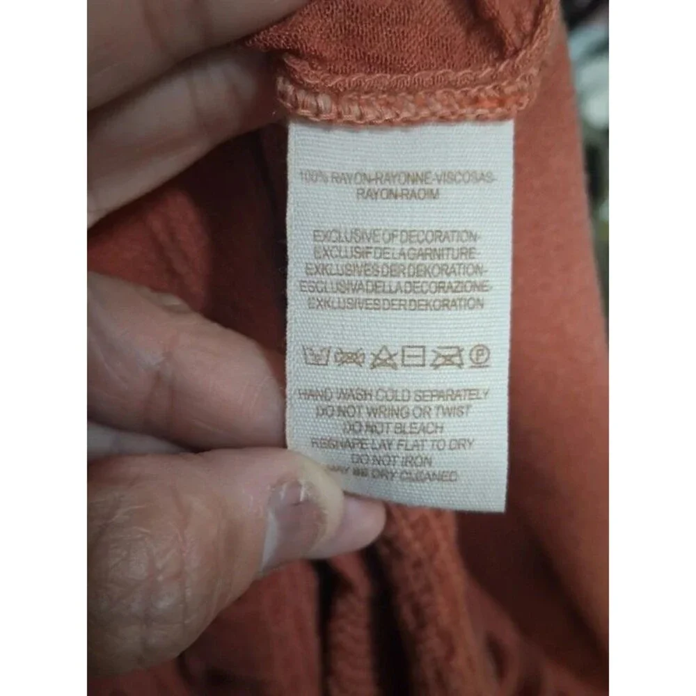Y2K Vintage Smocked Peasant Tunic Top S/P Rose Brown Boho